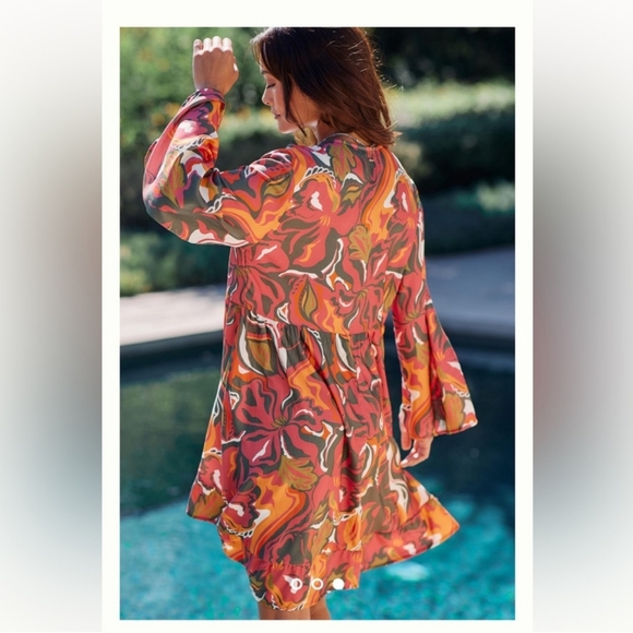 Anthropologie Maaji Twister Kaia Tunic Dress Large - Picture 3 of 16